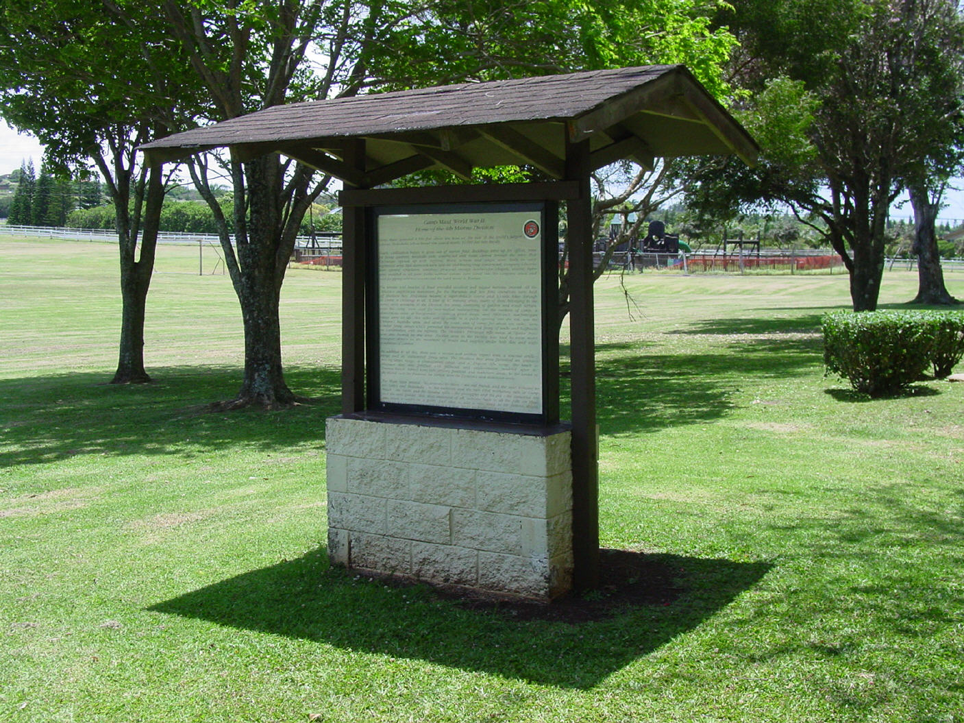 The Fourth Marine Division Memorial Park